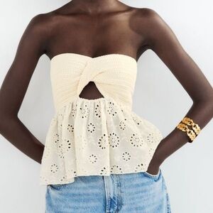 ZARA Crochet Tube Top